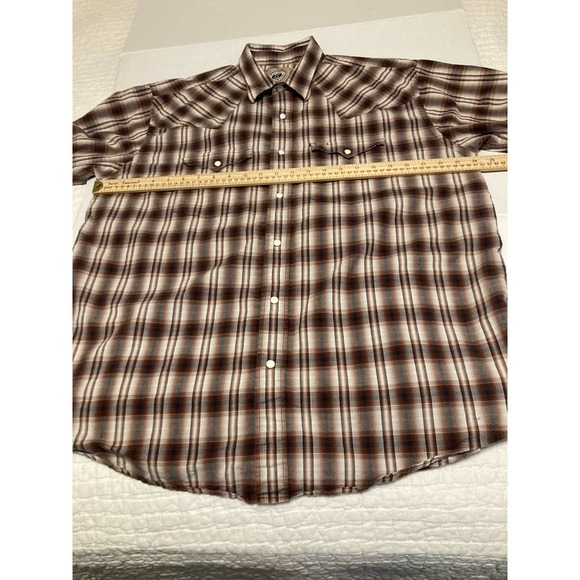 Rafter C Ranchwear Men's Short Sleeve Western Style Shirt Snap Buttons Size XXL - Picture 7 of 10
